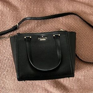 Black kate spade shoulder strap purse
